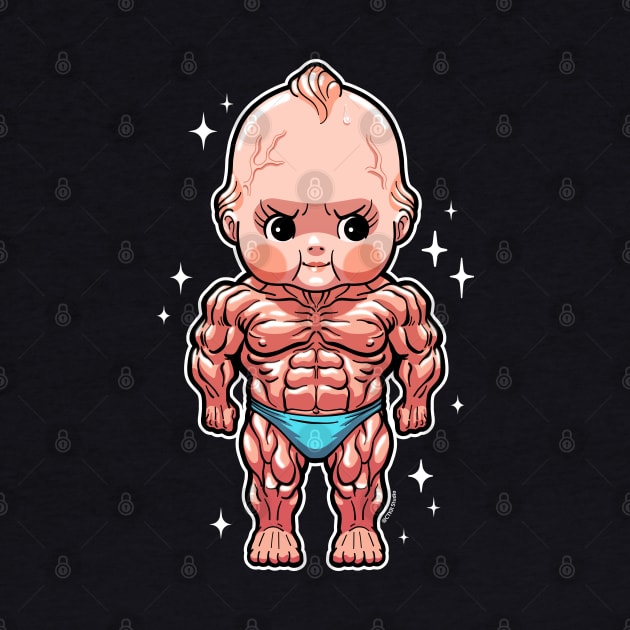 Swole Kewpie Bodybuilder by CTKR Studio